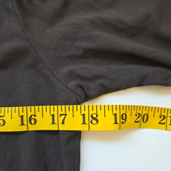 Eileen Fisher Vneck TShirt Dress Rayon - Wren (Dark Green) Medium - Picture 8 of 8